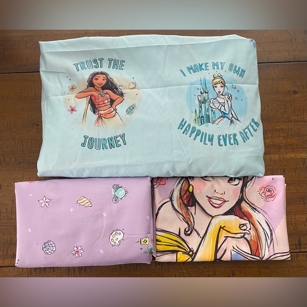 •NEW•Disney Princess 3-Piece Twin Sheet Set